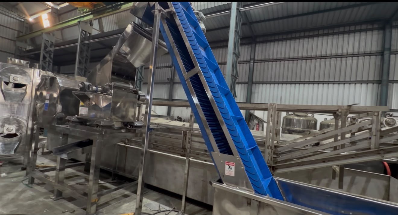 Santosh food processing machinery installation